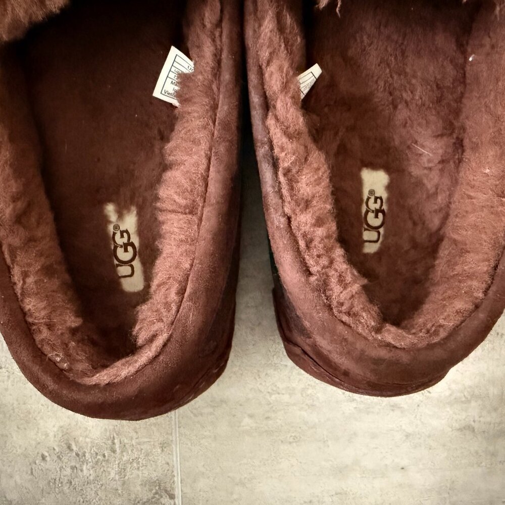 UGG Men's Brown Ascot Corduroy II Moccasin Slipper Size 12 - Picture 5 of 12